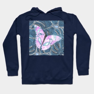 Marbled Paper Butterfly Hoodie